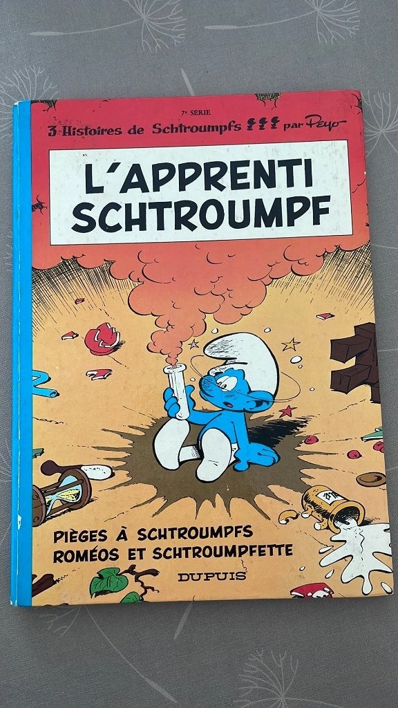 Bande dessinée/BD francophone 'L'apprenti schtroumpf', Livres, Peyo, Enlèvement ou Envoi, Une BD, Utilisé