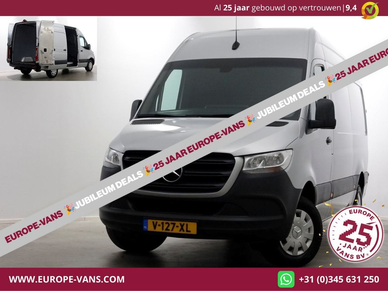Mercedes-Benz Sprinter 314 CDI 143pk E6 RWD 7G Automaat L2H2, Auto's, Automaat, Cruise Control, Mercedes-Benz, Diesel