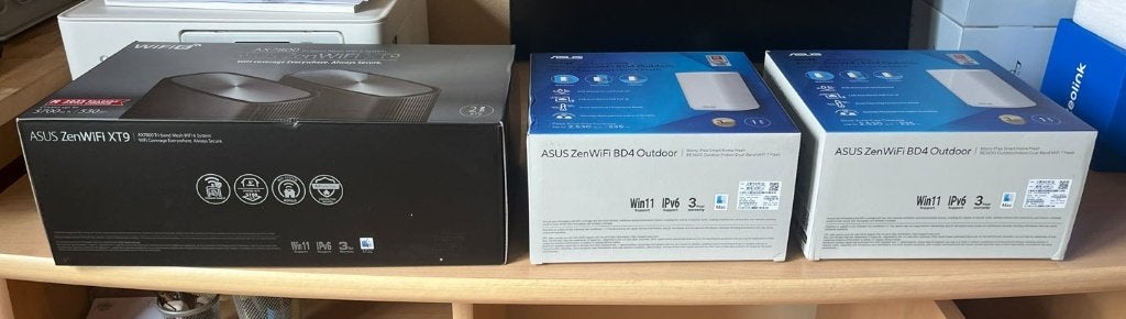 ASUS Wifi Mesh: 2x XT9 & 2x BD4 Outdoor (met garantie), Computers en Software, WiFi-versterkers, Ophalen, Zo goed als nieuw, Asus