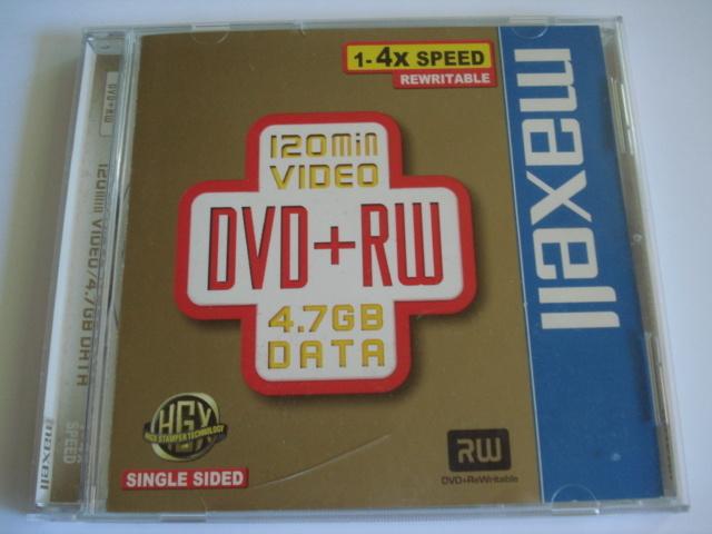 DVD+RW Maxell 4.7 GB, Computers en Software, Beschrijfbare discs, Verzenden, Herschrijfbaar, Zo goed als nieuw, Dvd