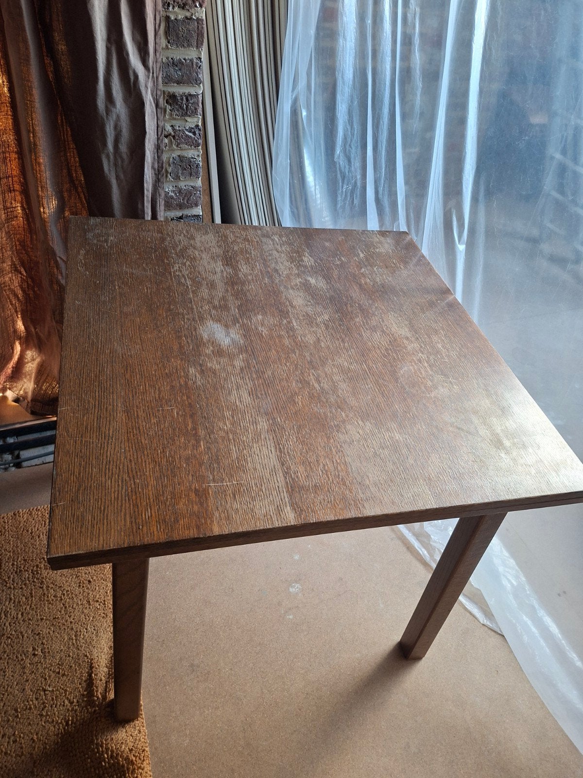 uitschuifbare eettafel, Ophalen, 100 tot 150 cm, Vierkant, 50 tot 100 cm