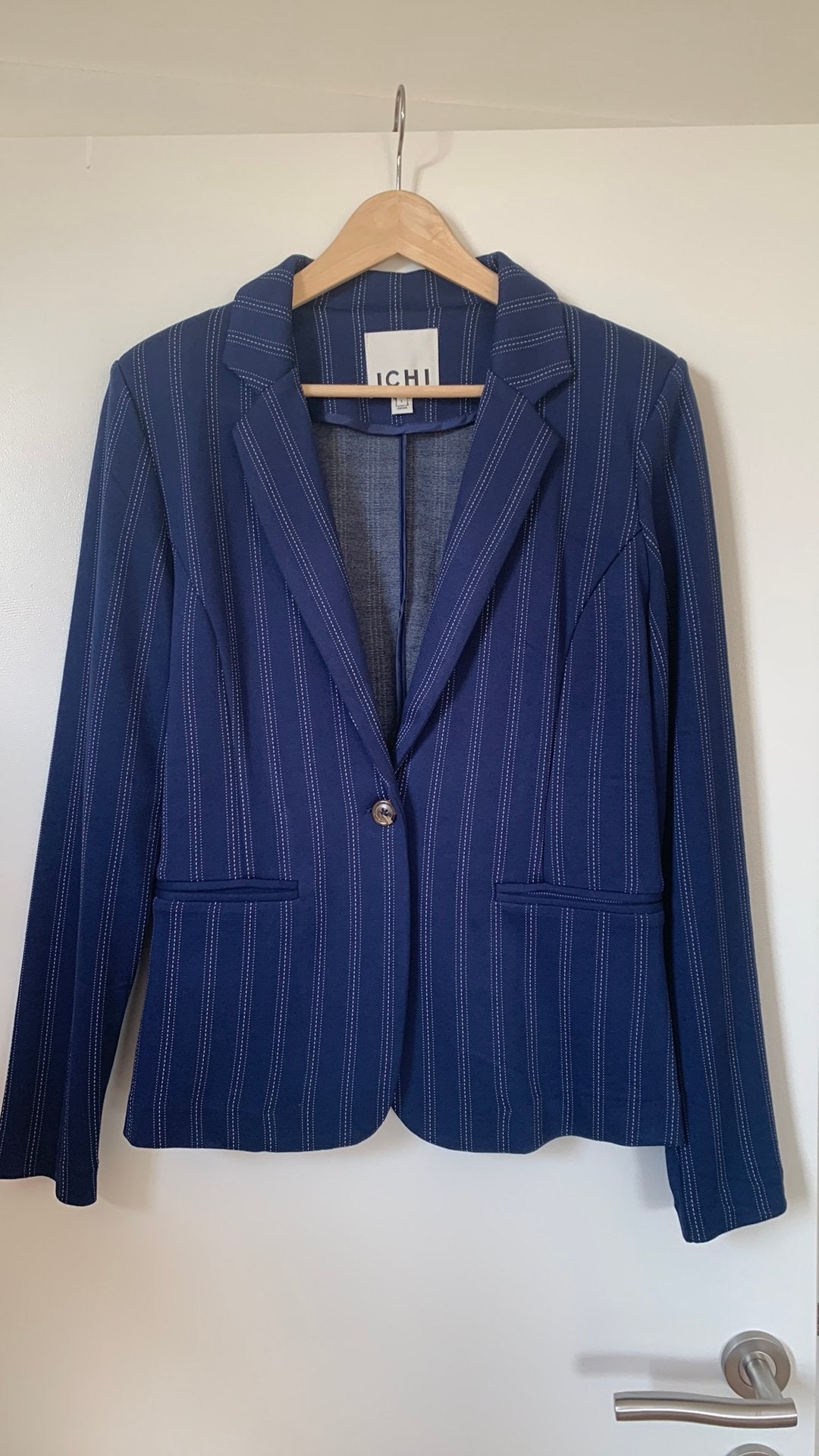 Blazer Ichi, maat L, in perfecte staat, Kleding | Dames, Jasjes, Kostuums en Pakken, Blauw, Maat 42/44 (L), Ophalen of Verzenden