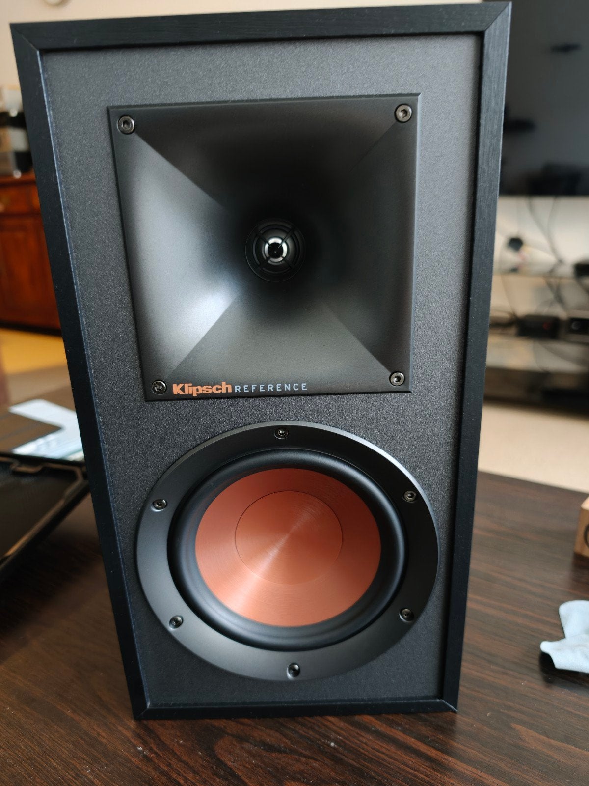 Klipsch r51m boekenplank luidsprekers, Audio, Tv en Foto, Ophalen of Verzenden, Gebruikt, Boekenplank luidspreker