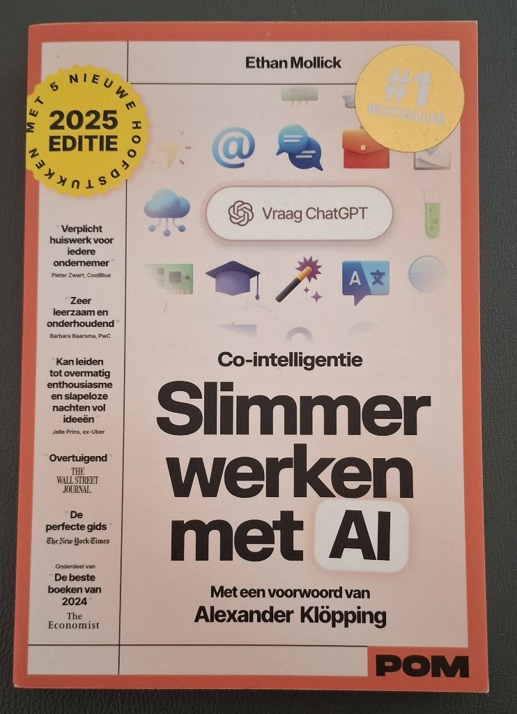 Slimmer werken met AI - Editie 2025 (Ethan Mollick), Ophalen of Verzenden, Zo goed als nieuw, Kashmir Hill