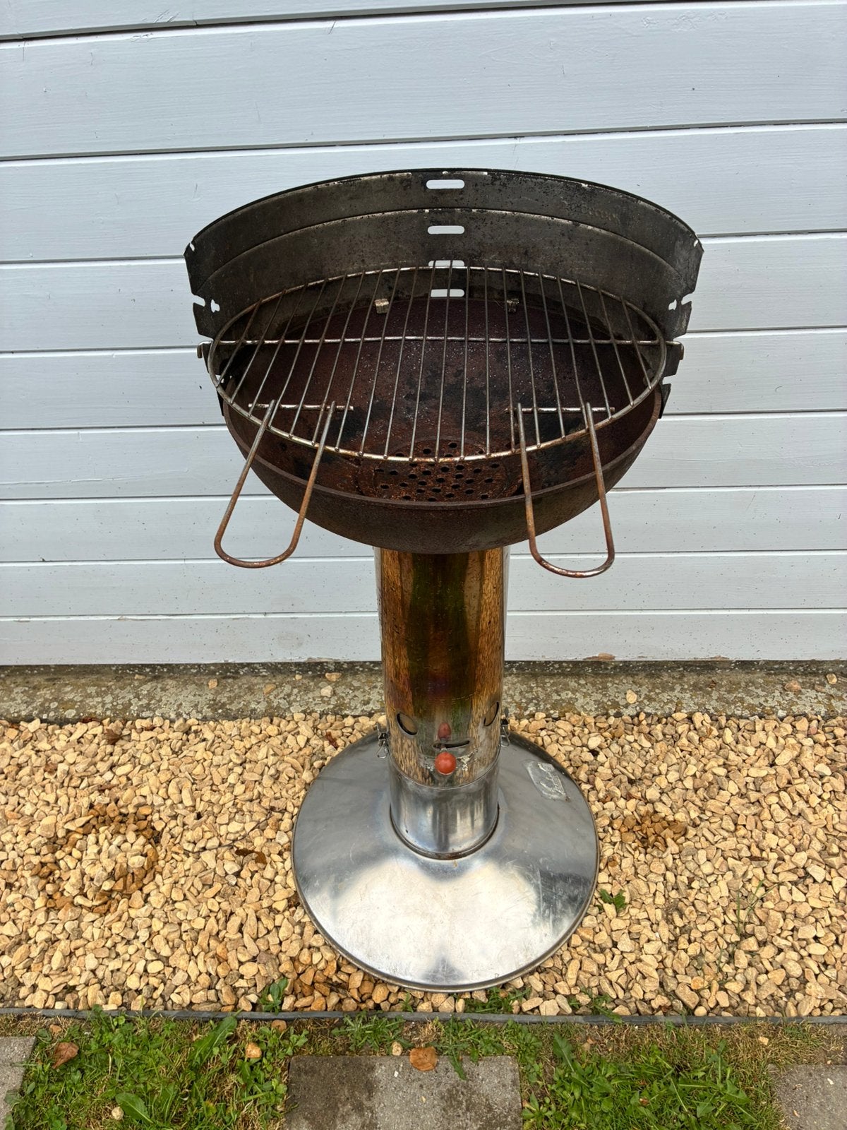 Barbecoock 43cm gietijzeren kuip, Ophalen, Gebruikt