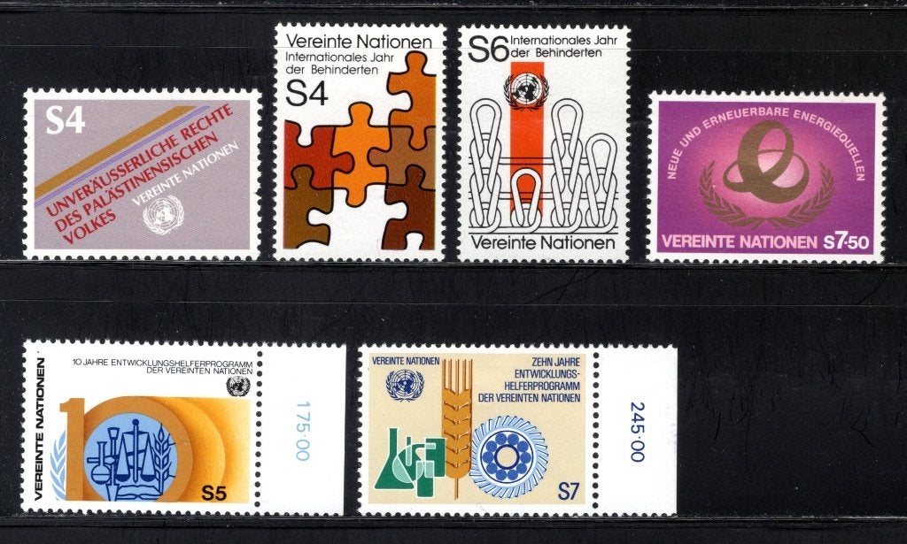NATIONS UNIES - VIENNE Année 1981 MNH, Envoi, Autres pays, Non oblitéré