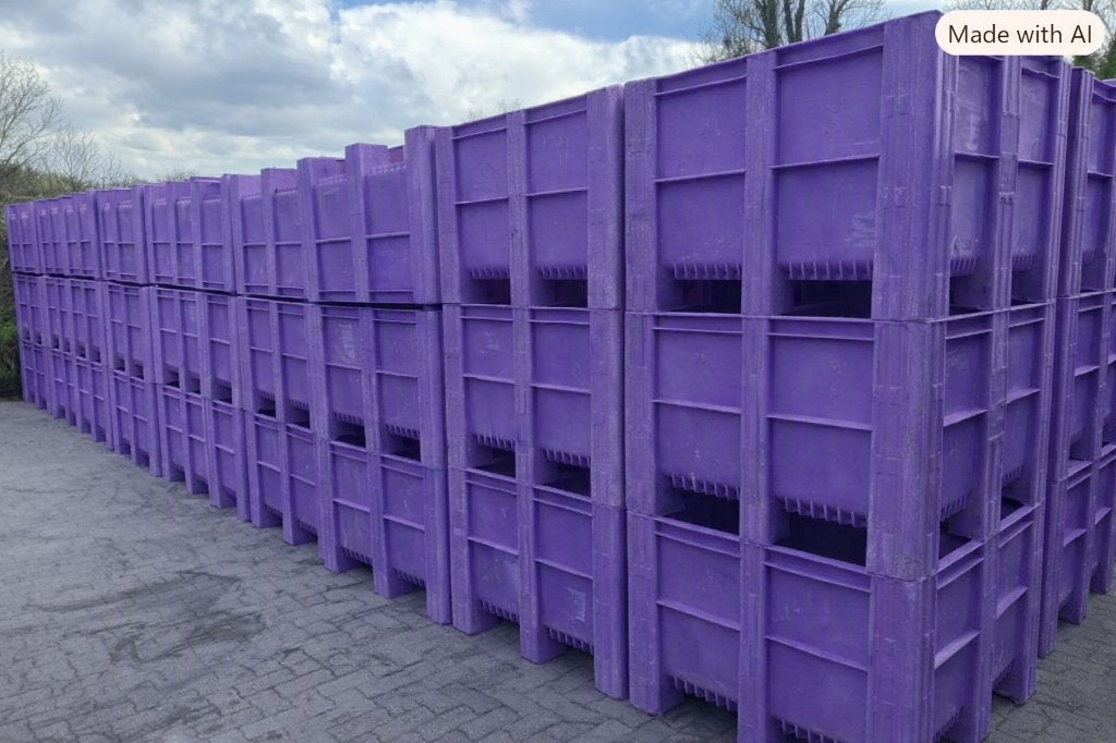Boîte à palettes en plastique Dolav violette, Enlèvement ou Envoi, Comme neuf, 50 cm ou plus, 100 cm ou plus