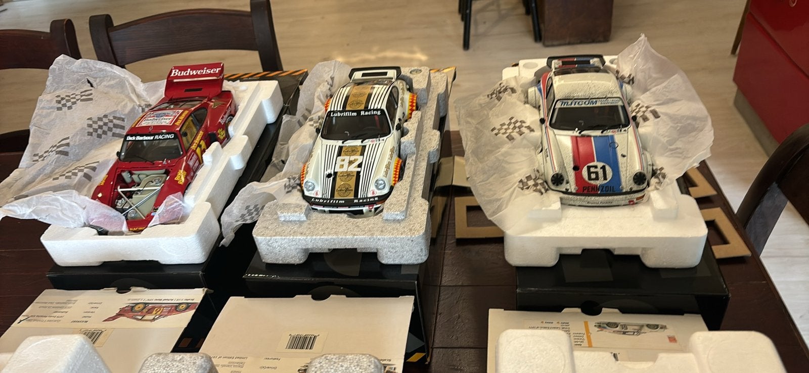 3 Porsche de collection Exoto 1/18, Ophalen