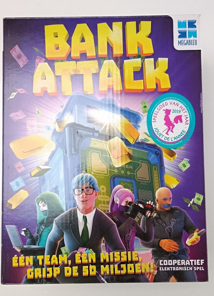 Spel Bank Attack, Hobby en Vrije tijd, Gezelschapsspellen | Overige, Ophalen of Verzenden, Gebruikt, Megableu