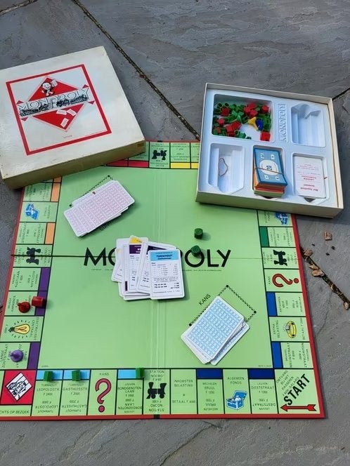 Vintage Monopoly Belgium (années 1970) — Parker/Clipper, Enlèvement