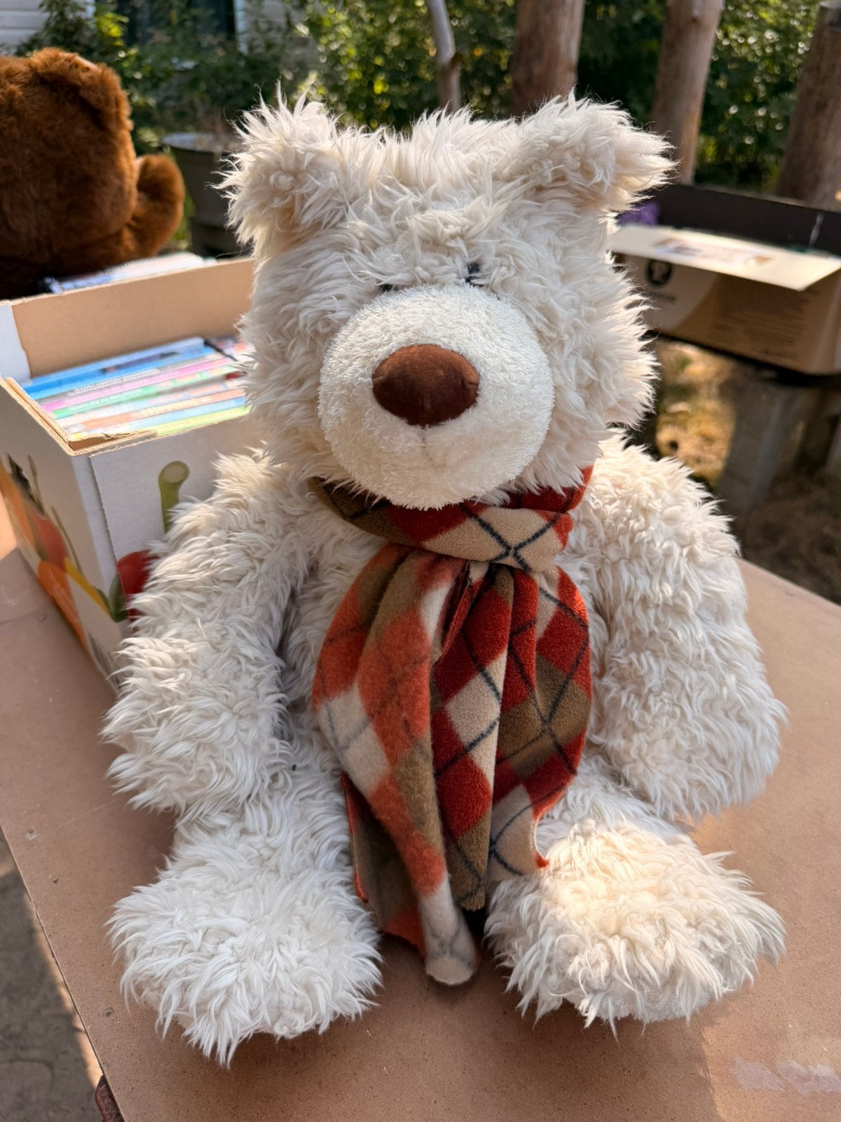 Knuffelbeer met sjaal, Collections, Ours & Peluches, Enlèvement ou Envoi, Comme neuf
