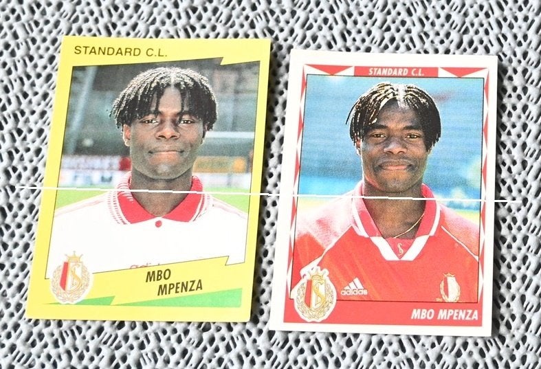 Panini / Football 98 + 99 / Mbo Mpenza Standard Luik, Verzenden, Zo goed als nieuw, Poster, Plaatje of Sticker