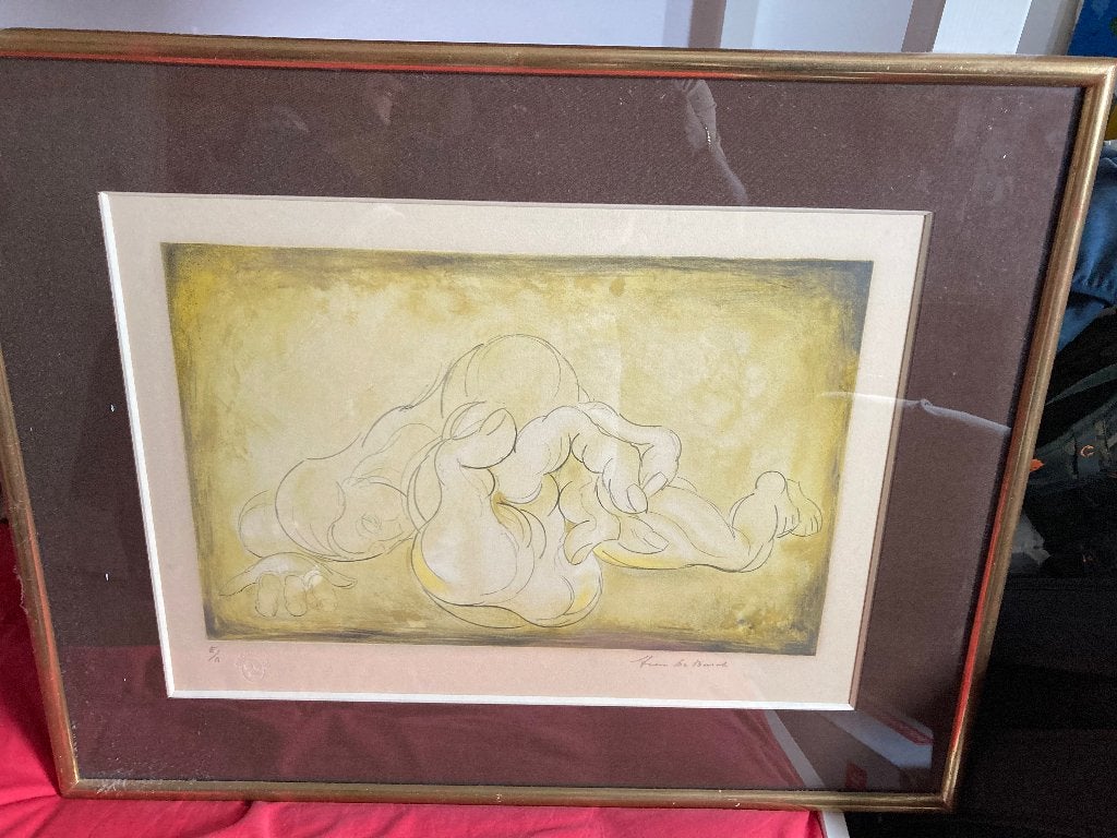 Originele Felix de Boeck, Antiquités & Art, Art | Peinture | Classique, Autres sujets, Papier, Enlèvement, Sous verre