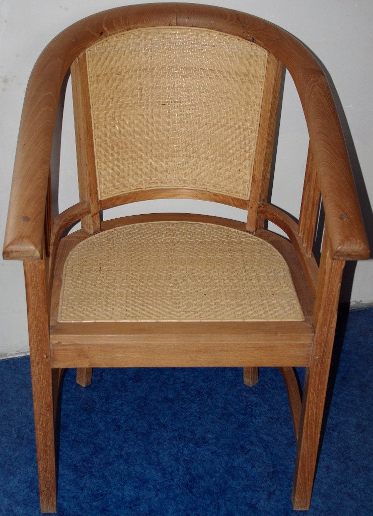 Chaises en Teck et cannage, Antiquités & Art, Enlèvement