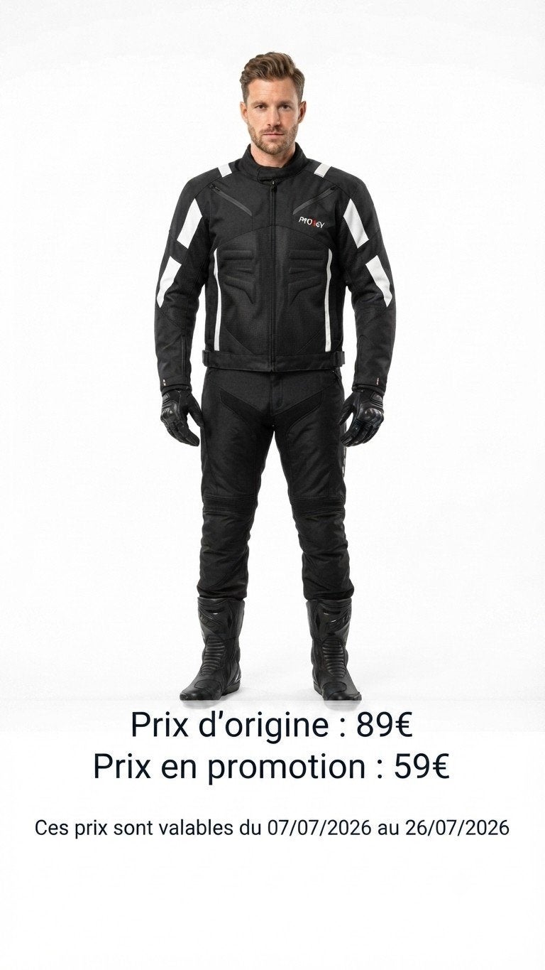 Veste de Moto textile cordura 600D neuf CE protecteurs, Envoi, Neuf, avec ticket, Manteau | tissu