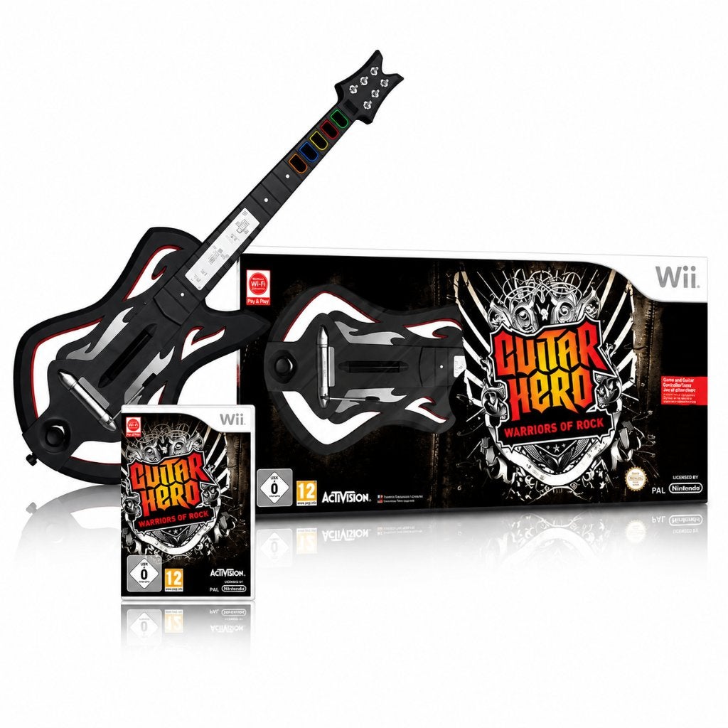 Guitar Hero Warriors of Rock Bundle Wii €199,99 | GameshopX, Avontuur en Actie, Ophalen of Verzenden, Zo goed als nieuw, 3 spelers of meer
