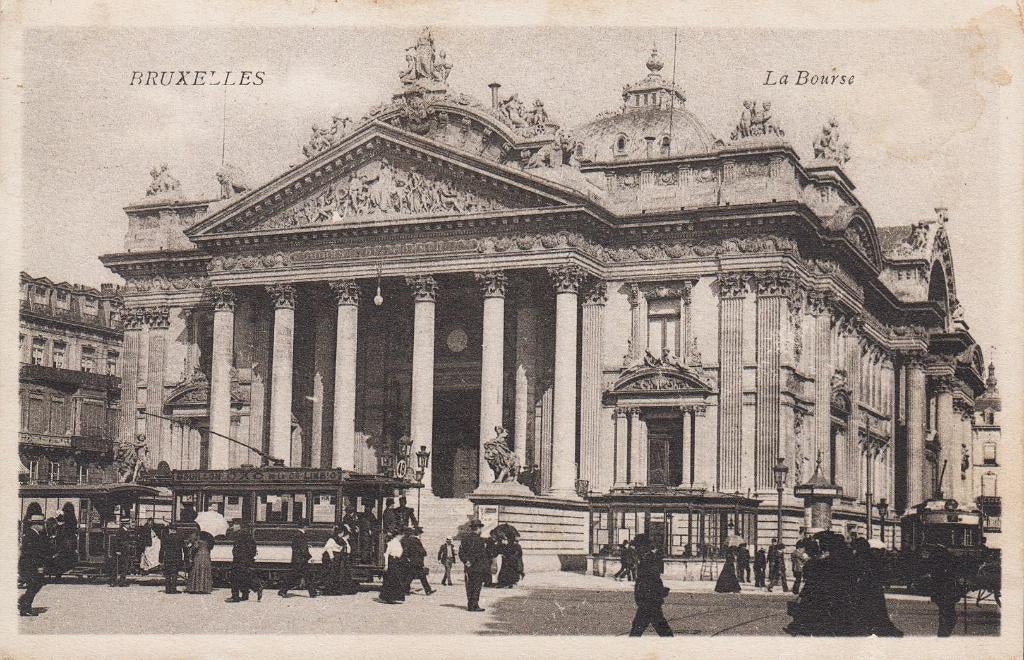 1911 - BELGIË - Bruxelles: La Bourse, Verzenden, Voor 1920, Gelopen, Brussel (Gewest)