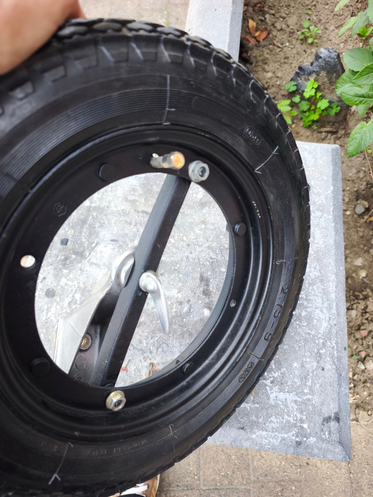SUPPORT +JANTES ET PNEU 9" POUR VESPA V5A OU AUTRES, Motos, Particulier