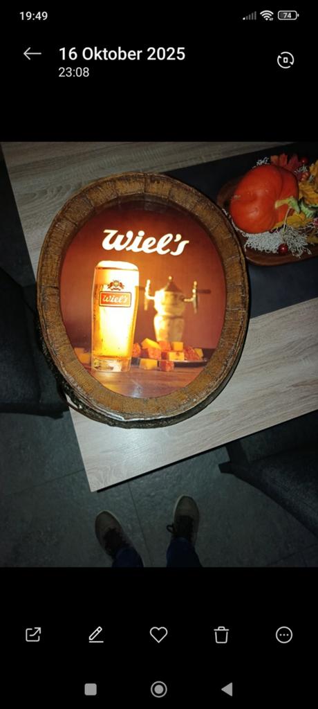 Lichtreclame wiel,s bier, Enlèvement