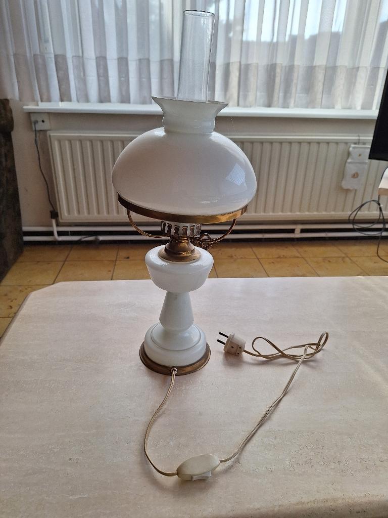 staande lamp in de vorm van olielamp, Enlèvement, Comme neuf, Verre, Lampe à huile