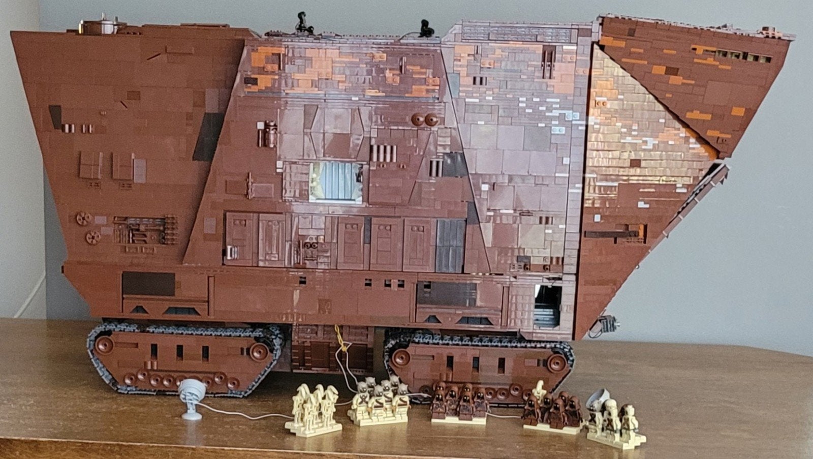 Lego, sandcrawler,  star wars, MOC, verlichting, parts, Kinderen en Baby's, Speelgoed | Duplo en Lego, Ophalen, MOC (eigen creatie)