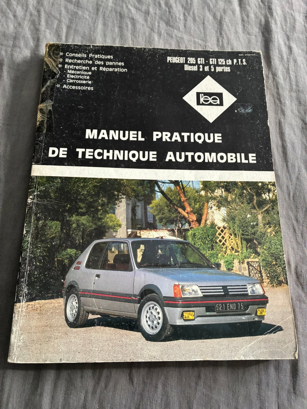 revue technique Peugeot 205 gti 1.6, Enlèvement