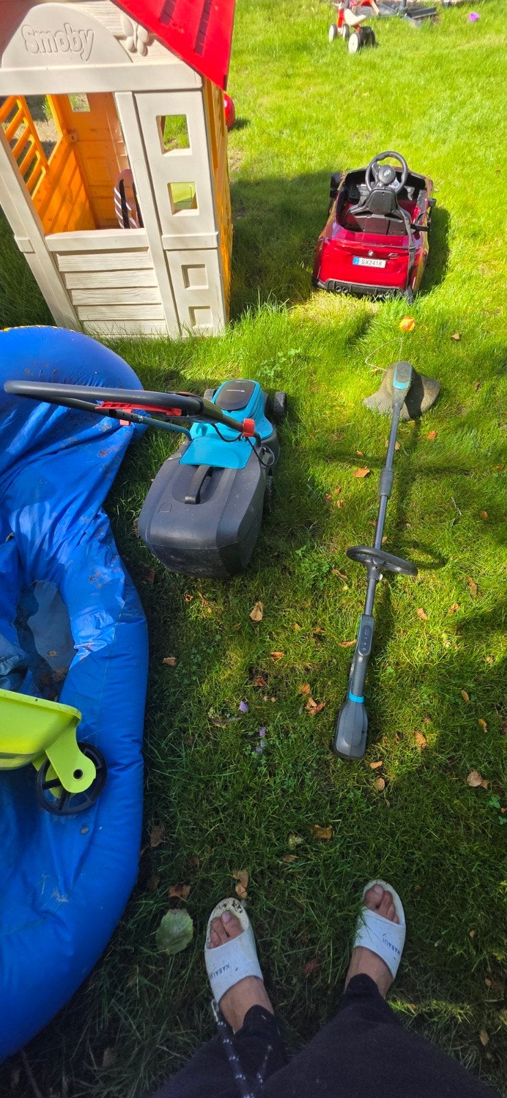 Lot de 2 outils de jardinage Gardena – 3 batteries + char, Enlèvement
