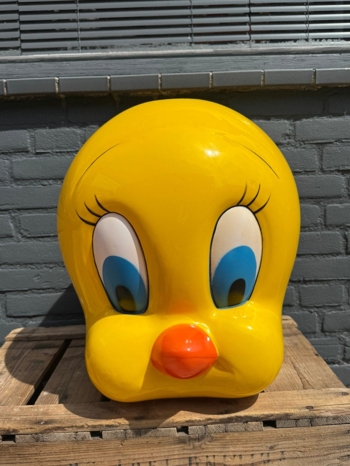 Tweety Looney Tunes hoofd / lamp XL, Verzamelen, Ophalen, Looney Tunes, Gebruikt, Gebruiksvoorwerp