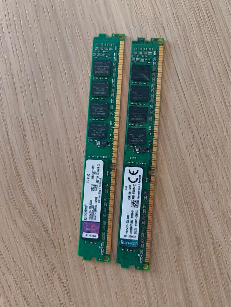 DDR3 ram desktop low profile 2x4 gb, Ophalen of Verzenden, DDR3, Desktop