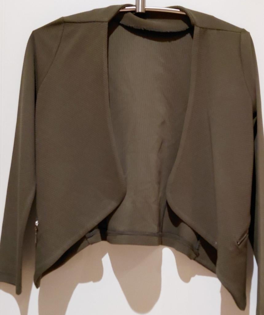 Veste verte sans boutons, xs, Enlèvement ou Envoi, Neuf, Vert, Manteau