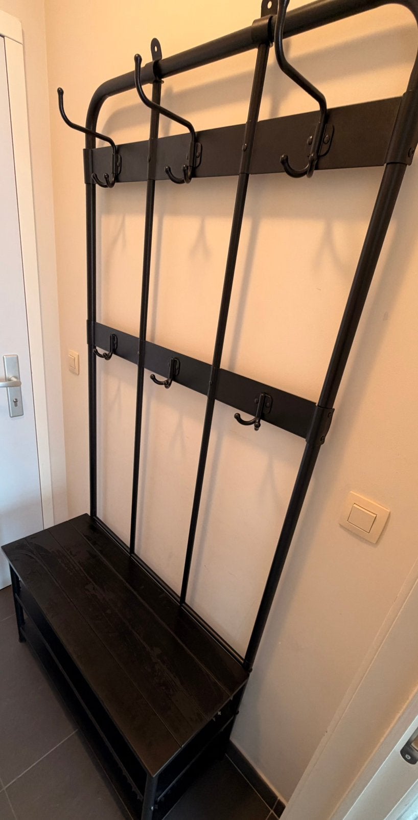 IKEA kapstok + schoenenopbergbank, Ophalen, Zo goed als nieuw