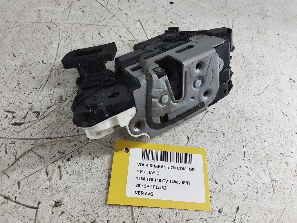 SERRURE DE PORTE AVANT GAUCHE Sharan (7N) (5K1837015J), Volkswagen, Volkswagen AG, Gauche, Utilisé