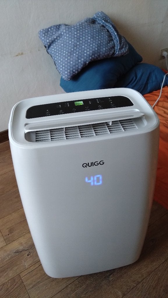 Luchtonvochter QUIGG, Electroménager, Équipement de traitement de l'air, Enlèvement, Comme neuf, Déshumidificateur