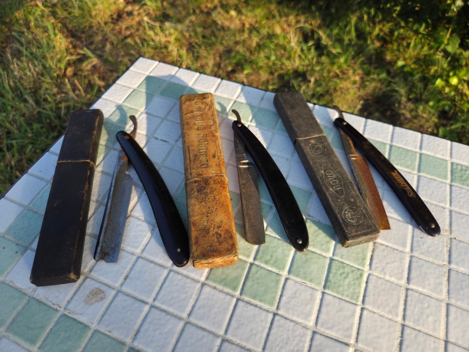 Vintage scheermesjes, Antiek en Kunst, Ophalen of Verzenden