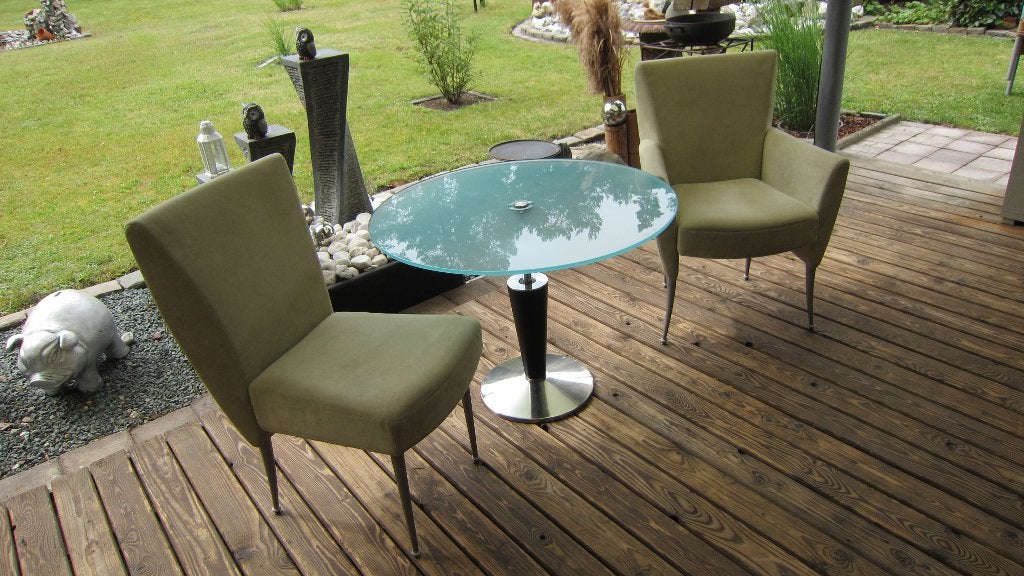 Design"Rolf Benz"zitcombinatie 2 stoelen+tafel. Mooie staat!, Huis en Inrichting, Stoelen, Ophalen, Gebruikt, Twee, Overige kleuren