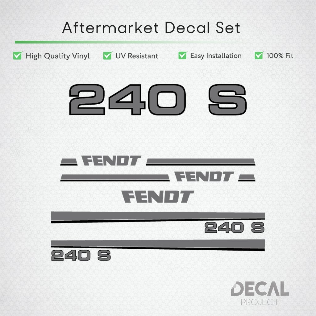 Autocollants de rechange Fendt 240 - 260, Envoi