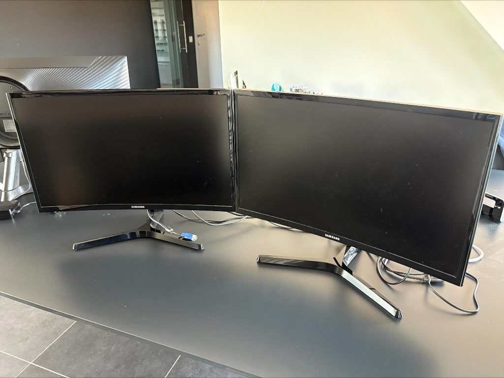 2x Samsung Curved Monitor 24", Computers en Software, Monitoren, Ophalen, HDMI, 3 tot 5 ms, Full HD