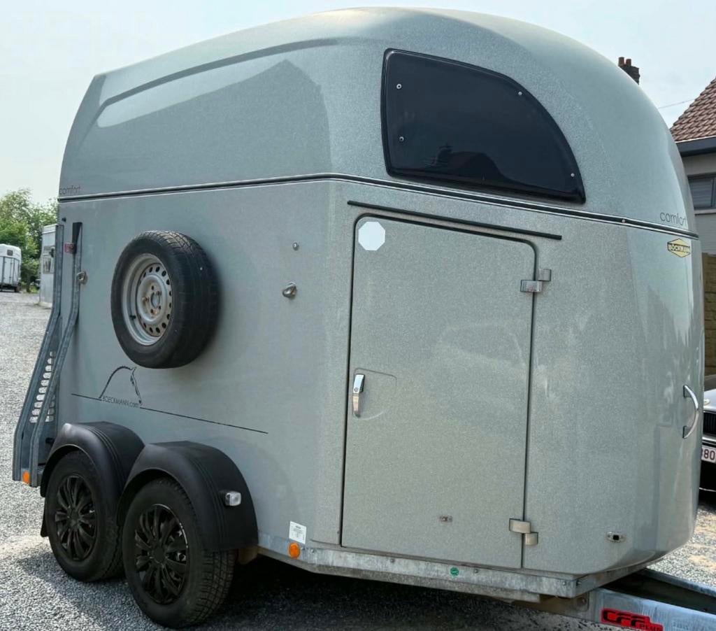 Bockmann comfort 2p zadelkamer alu bodem, Dieren en Toebehoren, Ophalen, Zo goed als nieuw, Polyester, 2-paards trailer