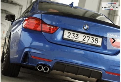 M - Diffuser mat zwart achterbumper nieuw BMW 4 serie F32 F3, Auto-onderdelen, Ophalen, -, -, Nieuw