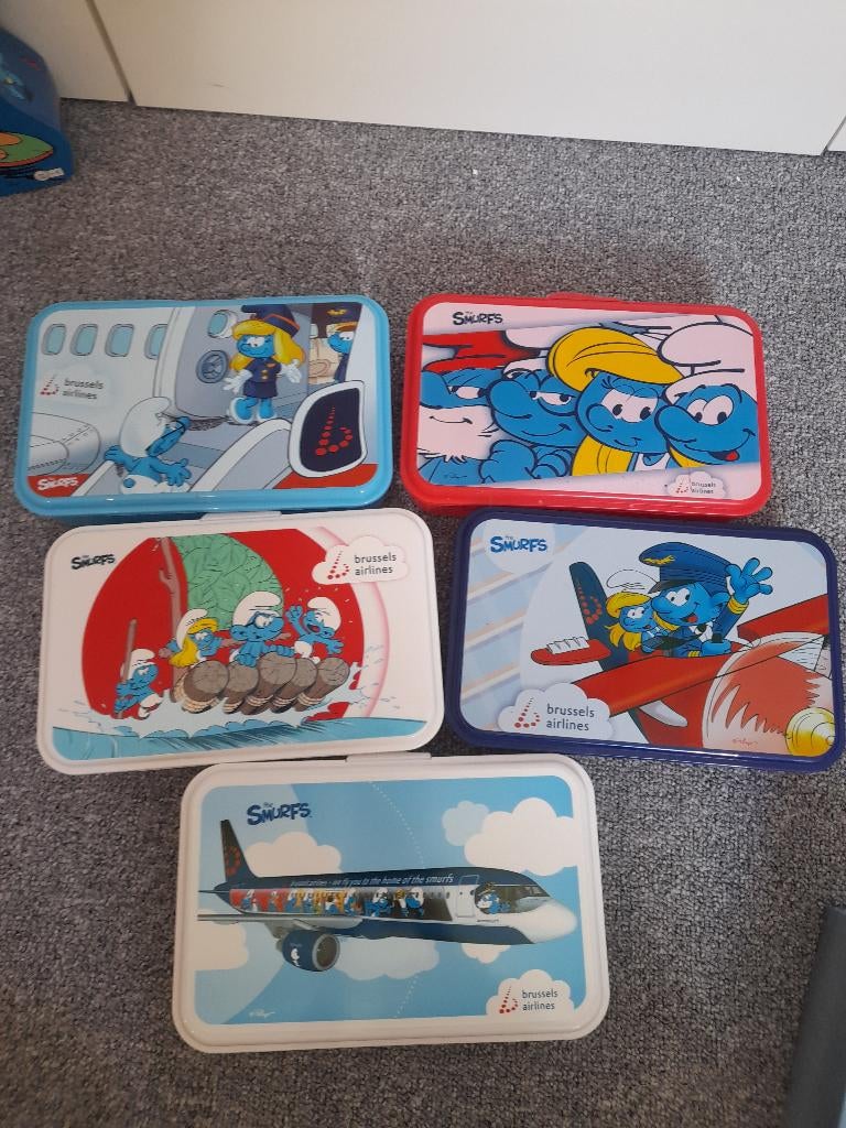 SMURFEN BROODDOZEN BRUSSELS AIRLINES, Ophalen of Verzenden, Nieuw