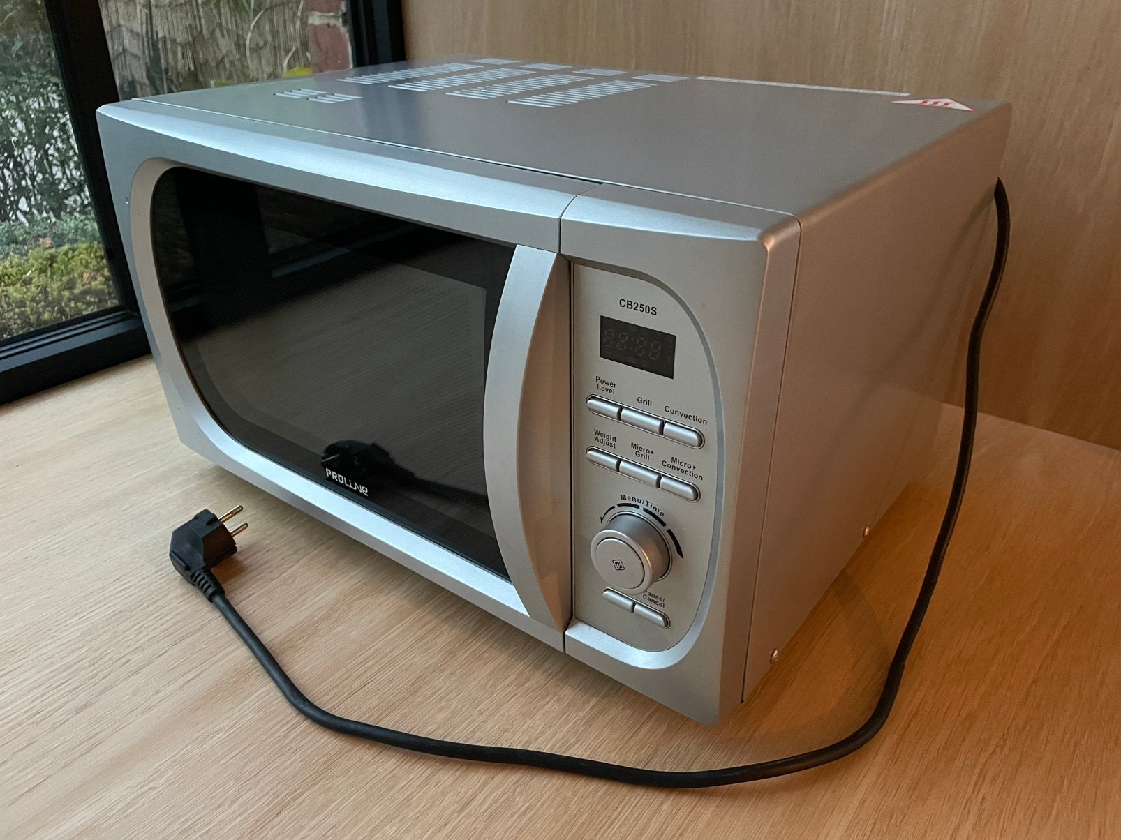 Proline combimagnetron CB250S – zeer nette staat, Ophalen, Zo goed als nieuw, Combi-oven, Draaiplateau