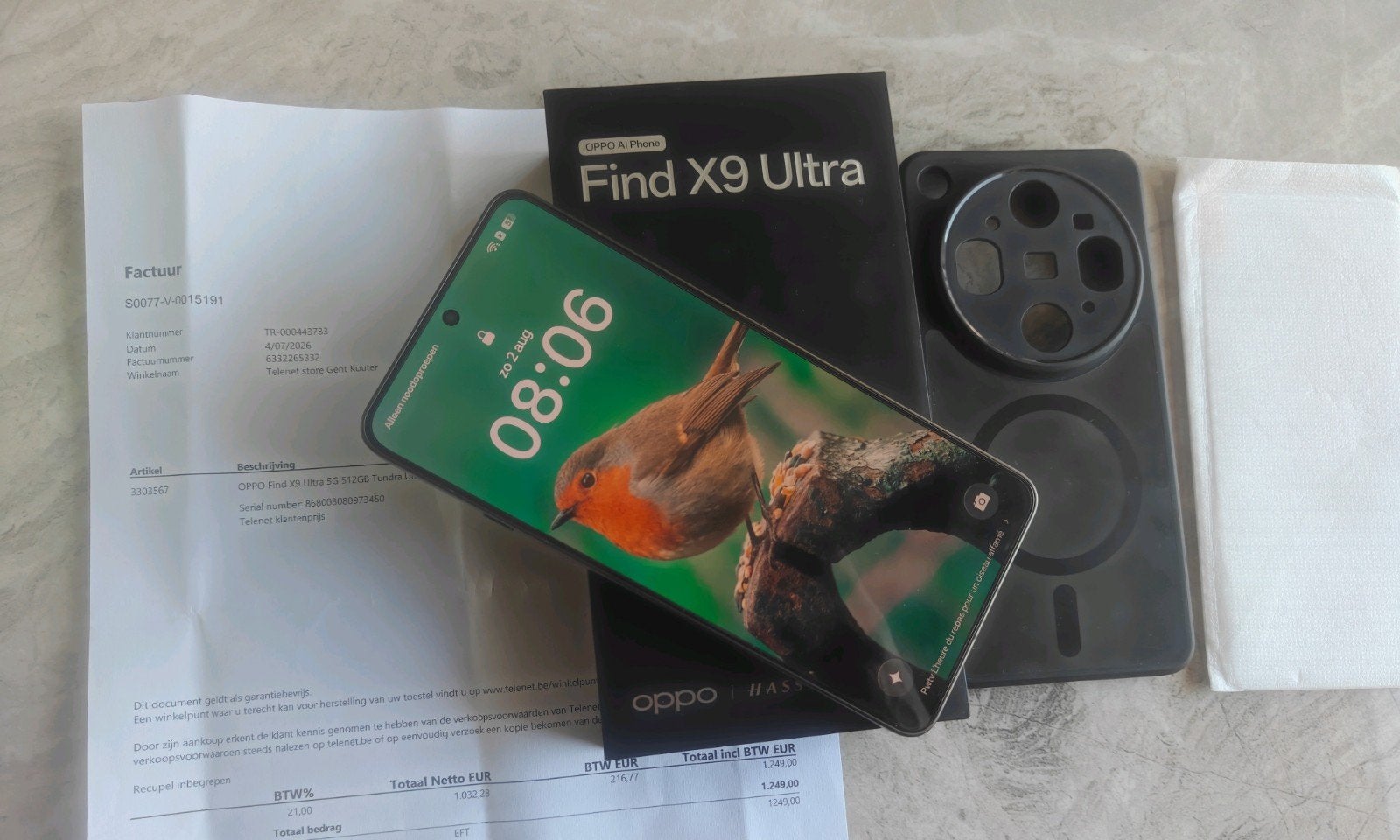 Oppo Find X9 Ultra 512 Go, tout neuf, échange 17pro/max, 512 GB, Enlèvement ou Envoi
