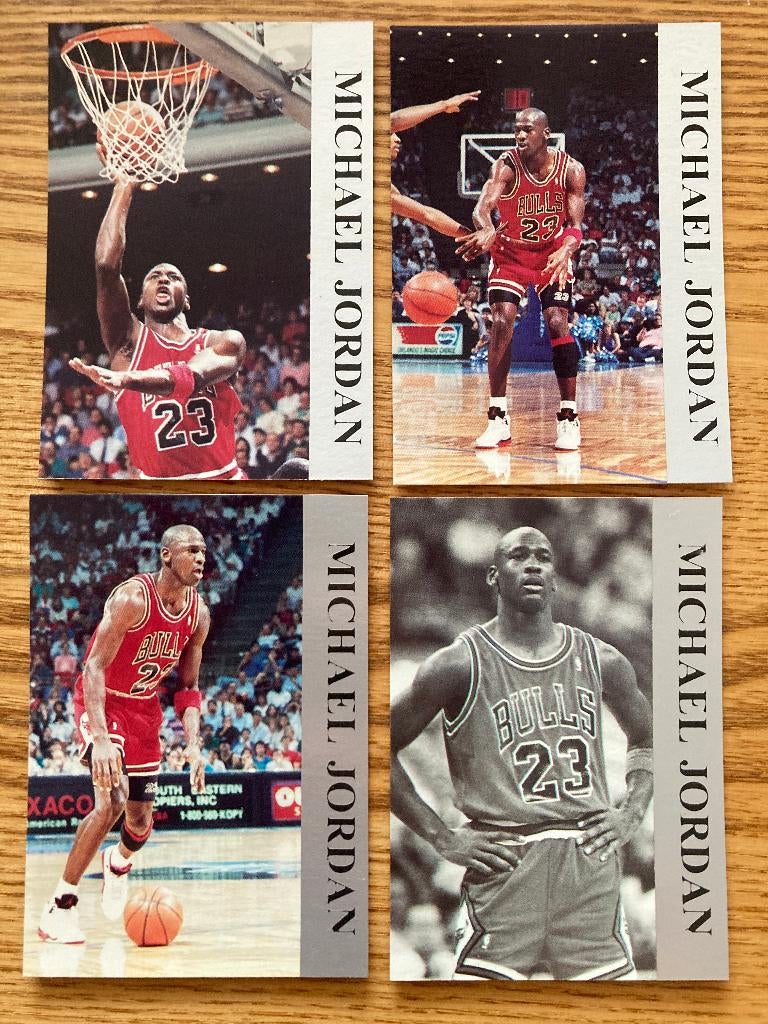1992 Michael Jordan Promo Card Set - Silver, Verzamelen, Ophalen of Verzenden, Gebruikt, Poster, Plaatje of Sticker