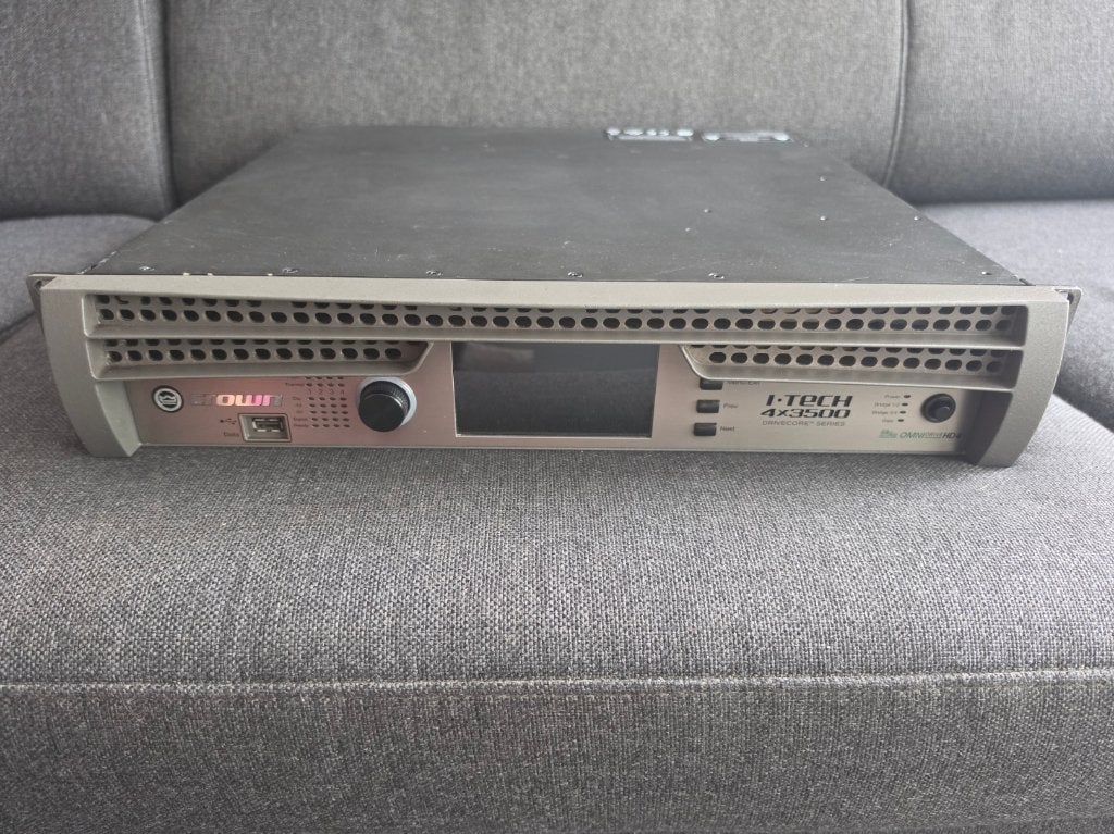 Crown I-Tech 4x3500HD Versterker, Audio, Tv en Foto, Gebruikt, 120 watt of meer, Stereo, Ophalen