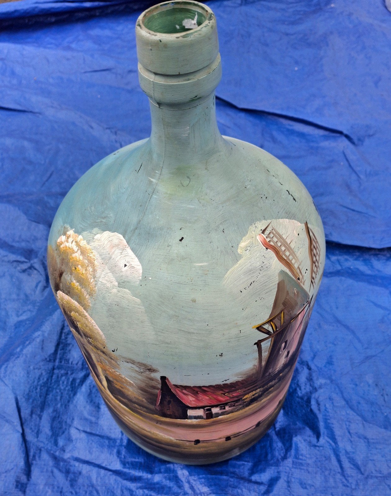 Dame jeanne, Ophalen, Zo goed als nieuw, Glas, 50 tot 75 cm