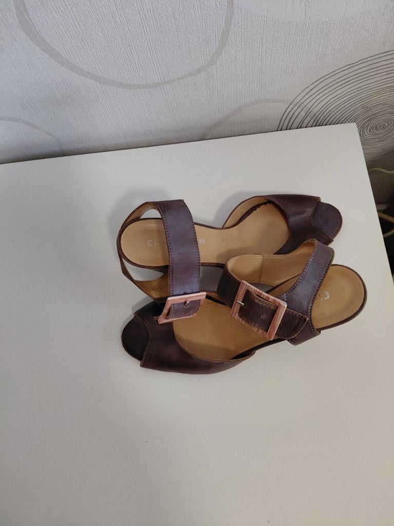 Open damesschoen Ciao Ragazzi leer maat 39, Kleding | Dames, Ophalen of Verzenden, Zo goed als nieuw