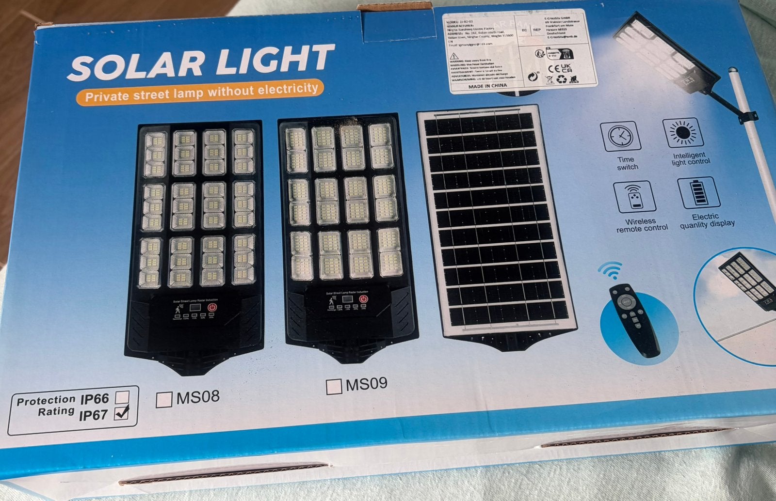 Solar buitenverlichting, Ophalen, Led
