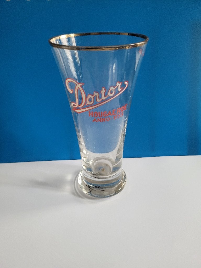 verre à bière émaillé dortor hougaerde anno 1753, Enlèvement ou Envoi, Utilisé, Verre ou Verres, Autres marques