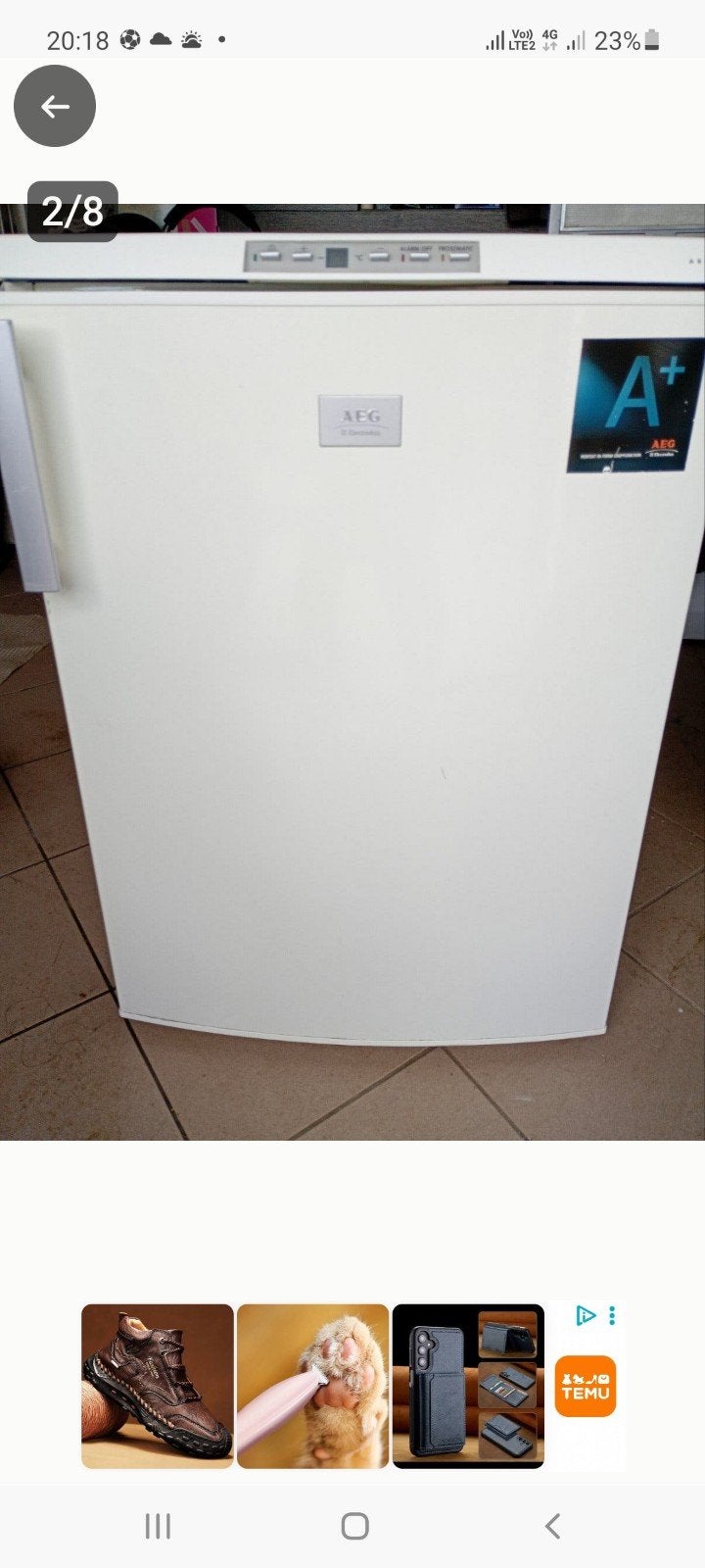 congelateur aeg 4 tiroirs NO FROST, Enlèvement
