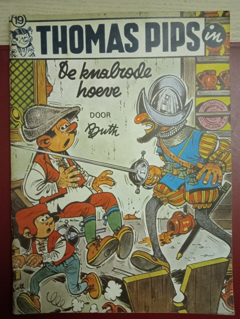 Thomas Pips nr. 19 - De knalrode hoeve - Eerste druk 1972, Boeken, Gelezen, Verzenden, Eén stripboek, Buth